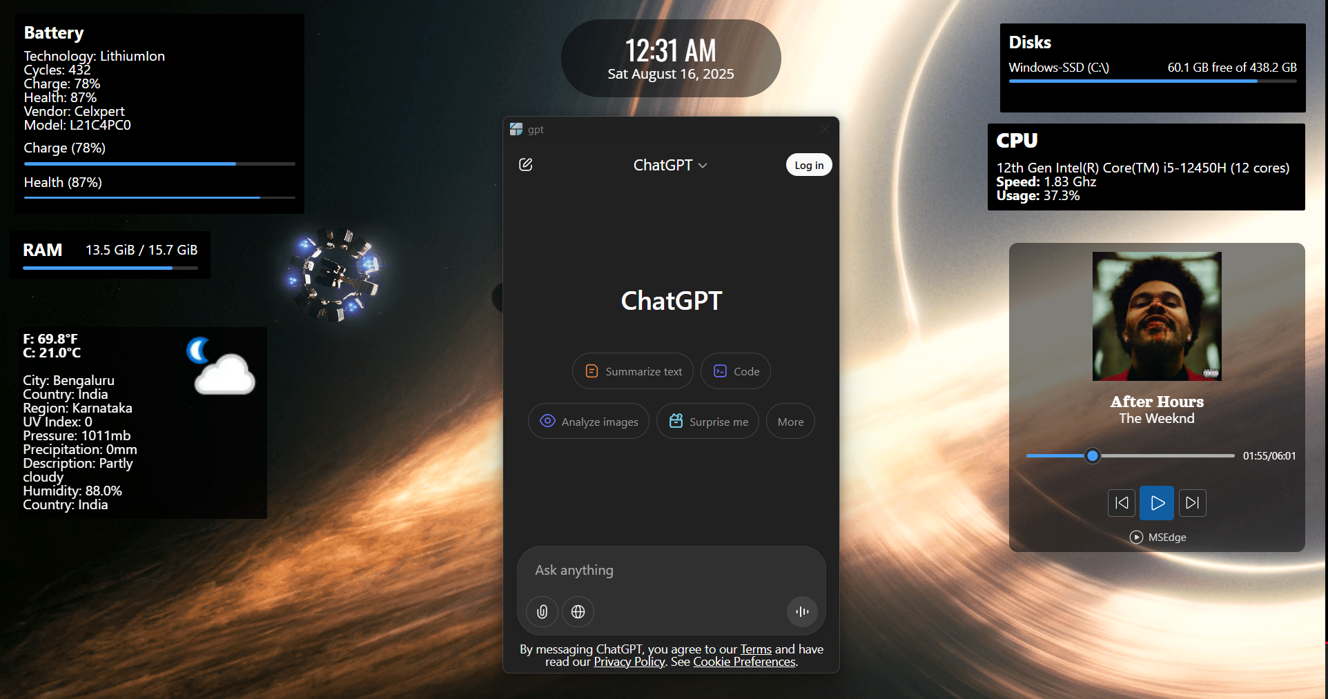 Delta Widgets on Windows Desktop
